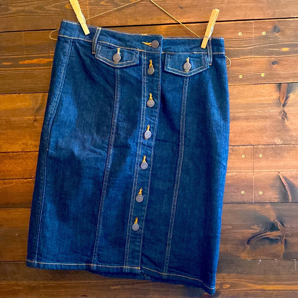 Never Worn Denim Pencil Skirt